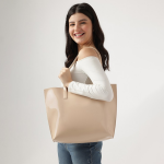 Textured Oversized Shopper Tote Bag