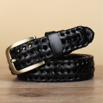 Men Stretchable Cloth Black Belt