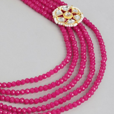 Gold-Plated Layered Kundan Jewellery Set