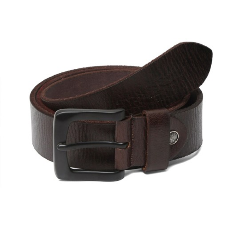 Men Textured Leather Belt