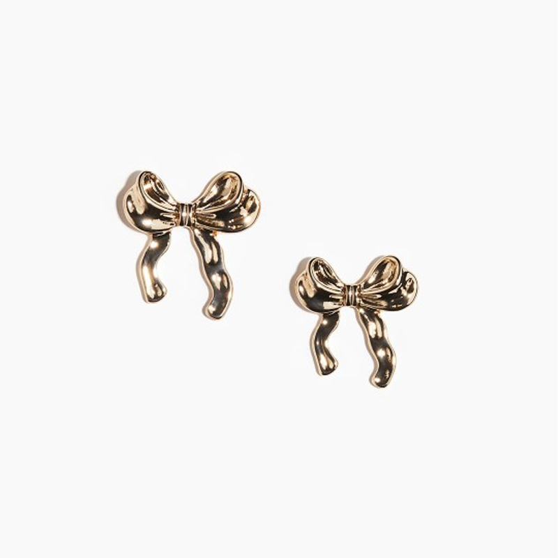 Bow-Shaped Stud Earrings