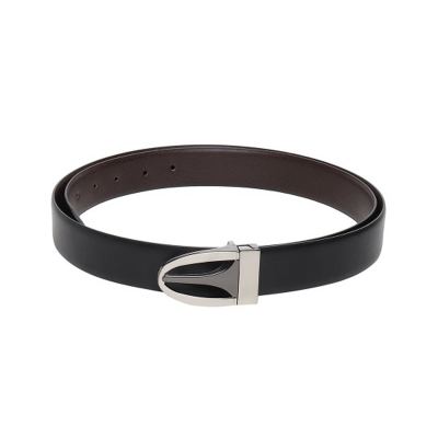 Men Textured Reversible Formal Belt