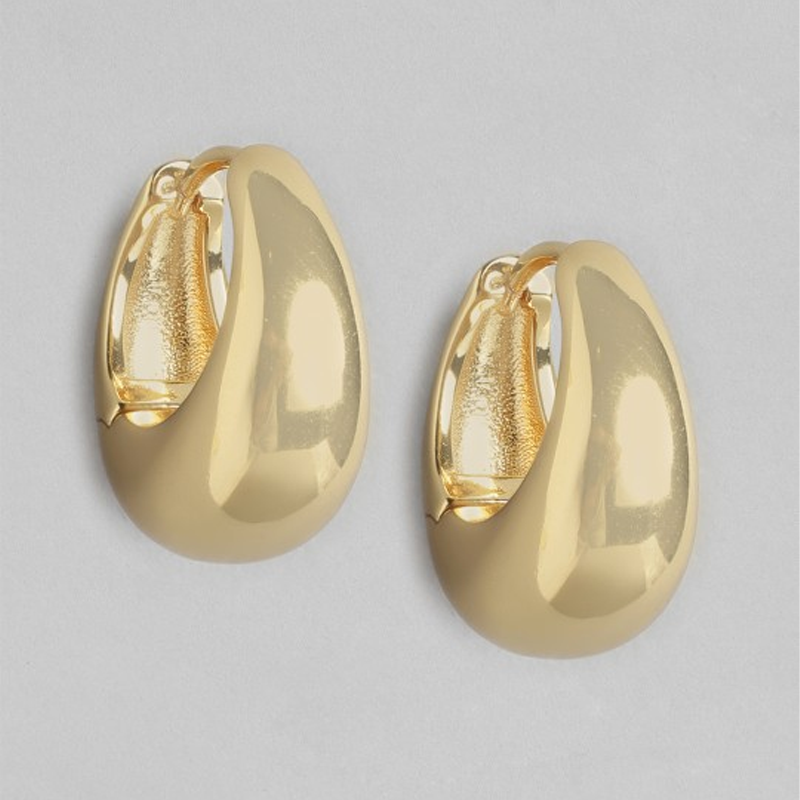 Women Gold-Plated Hoop Earrings
